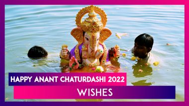 Happy Anant Chaturdashi 2022 Wishes & Messages To Share on the Last Day of Ganeshotsav