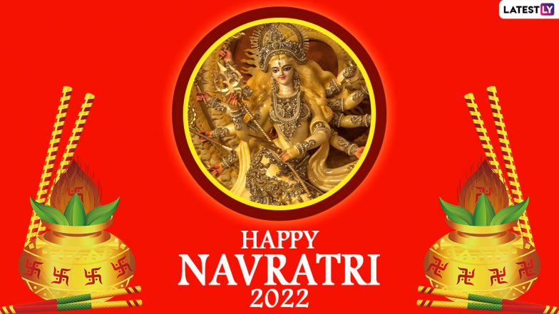 Navratri 2022 Images & HD Wallpapers for Free Download Online: Wish Happy Sharad Navratri With WhatsApp Messages, Greetings and SMS To Celebrate Goddess Durga Festival