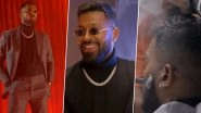 Hardik Pandya Looks Dapper in Dark-Hued Suit! Watch Video of Indian Cricketer Giving Major High-End Fashion Goals