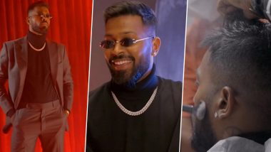 Hardik Pandya Looks Dapper in Dark-Hued Suit! Watch Video of Indian Cricketer Giving Major High-End Fashion Goals