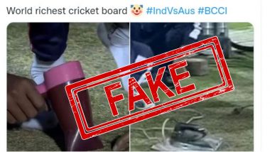 Hair Dryer, Iron Used to Dry Pitch in Nagpur for IND vs AUS 2nd T20I 2022? Old Photos Miscaptioned to Spread Fake News Online