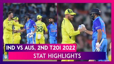 India vs Australia, 2nd T20I 2022 Stat Highlights: Hosts Bounce Back With Series-Levelling Win