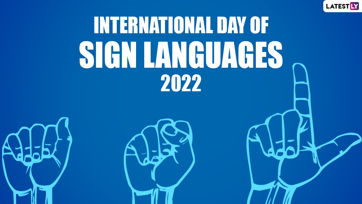 Festivals & Events News International Day of Sign Languages 2022