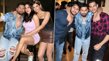 Janhvi Kapoor and Khushi Kapoor Dish Out Fashion Goals As They Party With Ibrahim Ali Khan (View Pics)