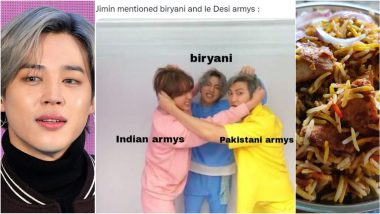 BTS’ Jimin ‘Biryani’ Starts India vs Pakistan War Between Desi ARMYs Online, Funny Memes, GIFs and Hilarious Reactions Go Viral