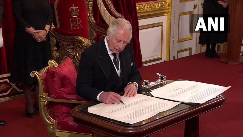 King Charles III Officially Proclaimed Britain's New Monarch At St James's Palace in London (Watch Video)