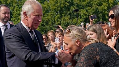 King Charles III Arrives at Buckingham Palace to Greet Well-Wishers (Watch Video)