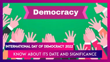 International Day of Democracy 2022: Know About Its Date and Significance