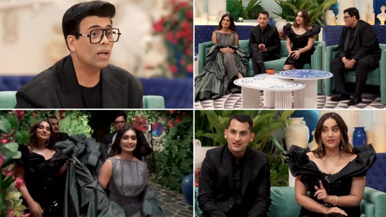 Koffee With Karan 7 Ep 13: Jury Tanmay Bhat, Kusha Kapila, Danish Sait, Niharika Nm Roast Karan Johar in His Own Show (Watch Promo Video)