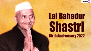 Lal Bahadur Shastri Jayanti 2022: Know Birth Anniversary Date, History, Political Career and Significance of the Day That Pays Tribute to 2nd Prime Minister of India