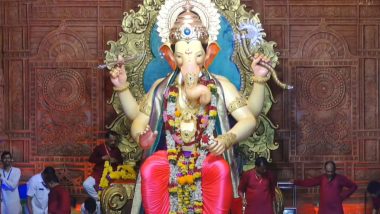 Lalbaugcha Raja 2022 Day 8, September 7, Mukh Darshan Live Telecast Online: Watch LIVE Streaming of Morning Aarti From Mumbai’s Famous Lalbaugcha Raja Sarvajanik Ganeshotsav Mandal