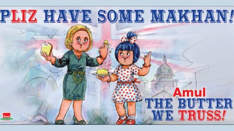 Liz Truss Becomes New UK Prime Minister: Amul Congratulates Conservative Party Leader With Creative Topical