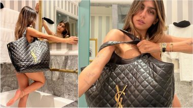 Mia Khalifa Wears Nothing but YSL Tote Bag Because It’s So Hard To Dress in This NY Heat, View HOT PICS