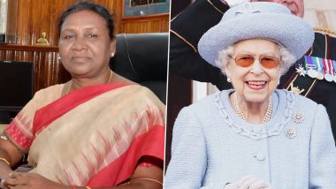 Queen Elizabeth II Last Rites: President Droupadi Murmu To Attend Queen’s Funeral, Offer Condolences on Behalf of Government of India