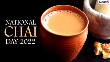 National Chai Day 2022 Date: Know History and Significance of the Day That Celebrates the Flavour of Indian Tea Beverage