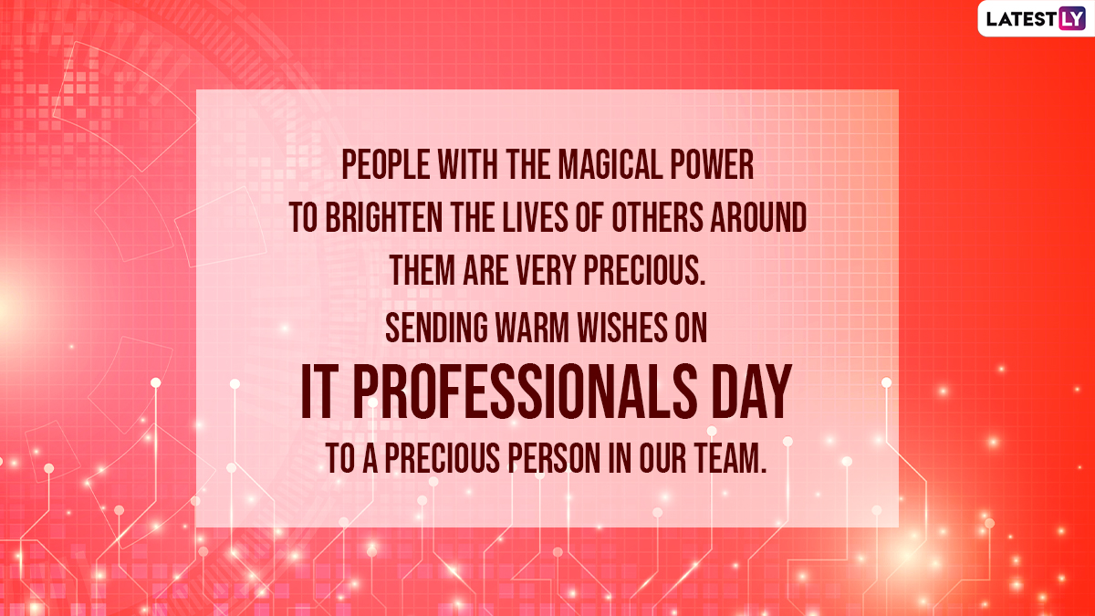 National IT Professional Day 2022 Wishes & Greetings WhatsApp Messages