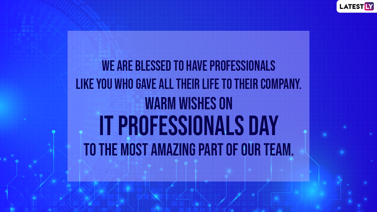 National IT Professional Day 2022 Wishes & Greetings WhatsApp Messages