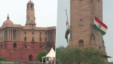 Queen Elizabeth II Dies: India Mourns Royal Queen’s Demise, National Flags Fly at Half-Mast (See Pics)