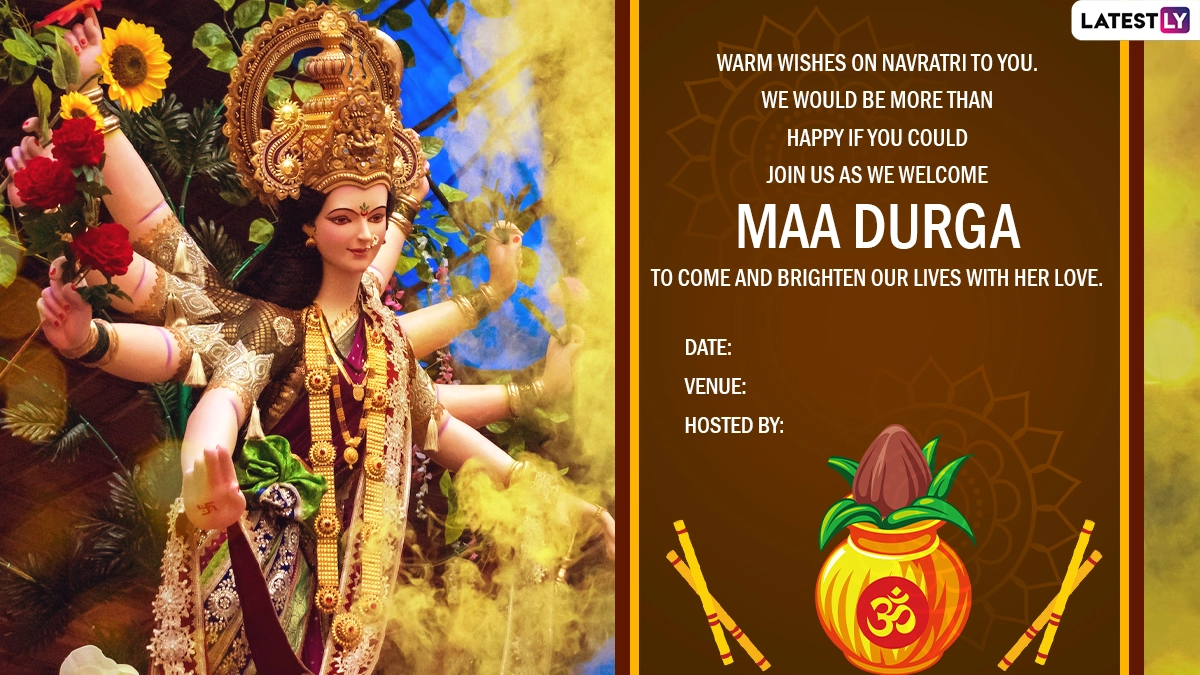 Navratri 2022 Invitation Templates & Card Formats For Free Download