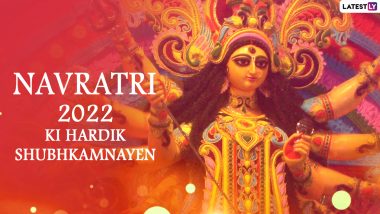 Happy Navratri 2022 Wishes and Greetings: WhatsApp Stickers, Facebook Messages, Quotes, Images and HD Wallpapers To Send to Loved Ones on This Auspicious Occasion