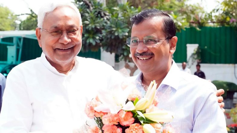 Nitish Kumar Meets Arvind Kejriwal at Delhi CM's Residence, Discusses Various Issues