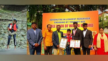 R Rudreshwar, 12-Year-Old Boy, Crosses 337 Feet Reservoir in 7 Minutes in Chennai; Enters Noble Book of World Records