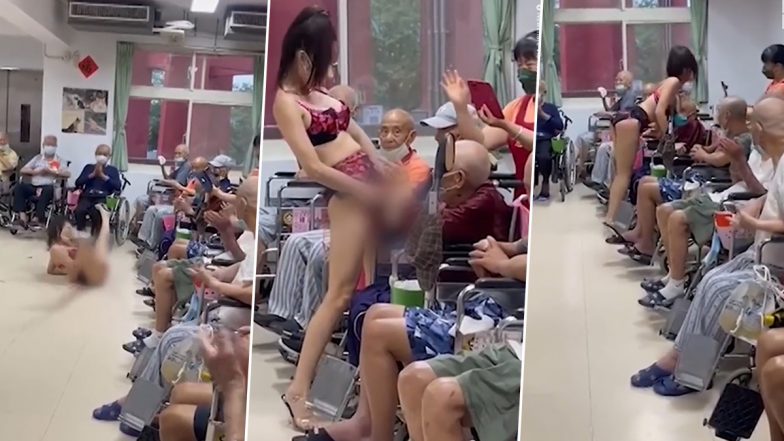 Video: Stripper Hired by Nursing Home in Taiwan for Entertainment of Elderly Residents on Wheelchair