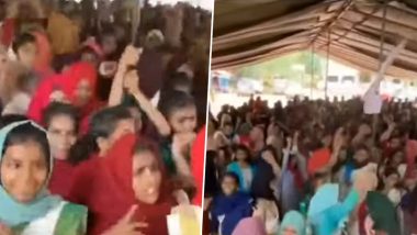 Onam 2022: Hijab-Clad Students Dance and Celebrate Malayali Harvest Festival at Kerala School, Watch Video