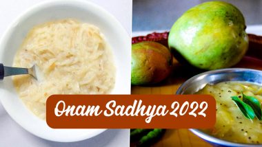 Onam Sadhya 2022 Recipe Videos: Last-Minute Payasam and Pachadi Tutorials To Prepare the Traditional Food Ahead of Thiruvonam Celebrations