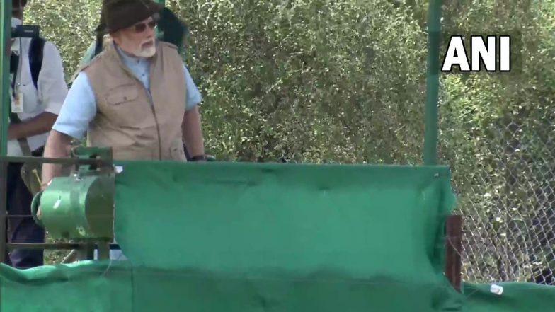 PM Narendra Modi Releases Cheetahs From Namibia in Madhya Pradesh's Kuno National Park (Watch Video)