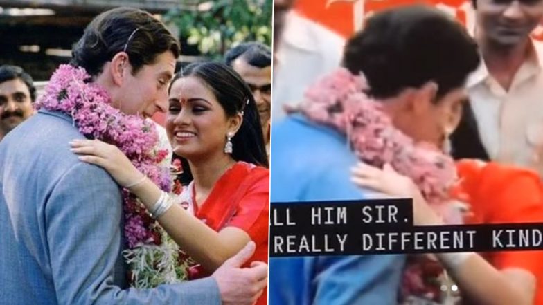 As Charles III Is Crowned King of England, Old Video of Padmini Kolhapure Kissing the English Monarch on His Cheek During His 1980 Visit to India Is Going Viral!