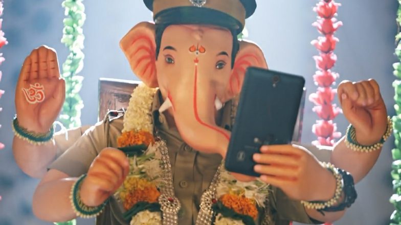 Police Bappa: Devendra Fadnavis Launches Cyber Fraud Awareness Video Song Showing Ganapati Idol Dressed As Mumbai Police Personnel