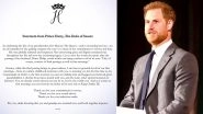 Prince Harry Pays Heartfelt Tribute to His &lsquo;Commander-in-Chief&rsquo; Queen Elizabeth II, Read Full Letter Here