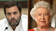 Queen Elizabeth II Dies: Rahul Gandhi Offers Condolences, Says &lsquo;She Served Her Country With Utmost Commitment and Dignity&rsquo;