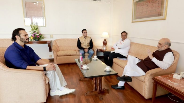 Rohit Shetty Meets Union Home Minister Amit Shah in Mumbai (View Pic)