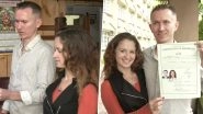 Russian Man Marries Ukrainian Woman in Himachal Pradesh, Urge Two Countries To &lsquo;Make Love, Not War&rsquo; (See Pics)
