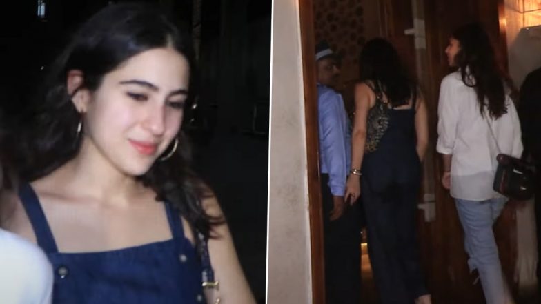 Sara Ali Khan Courts Controversy in New Viral Video; Netizens Accuse Her of Behaving Drunk and 'Touching' Security Guard Inappropriately - WATCH