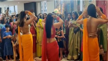 HOT! Saree-Clad Desi Women Belly Dance on 'Oo Antava Mava' and 'Tip Tip Barsa Paani,' Sultry Dance Video Goes Viral