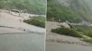 Video: Scorpio Car Washes Away After Flash Floods in Arunachal Pradesh&rsquo;s Chiputa Village