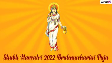 Navratri 2022 Greetings for Brahmacharini Puja: WhatsApp Messages, SMS, Brahmacharini Devi Images and HD Wallpapers To Send on Day 2 of Sharad Navratri