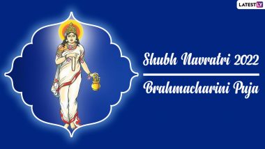 Maa Brahmacharini Puja on Navratri 2022 Day 2: Know Date, Colour of the Day and Vrat Vidhi To Celebrate the Auspicious Occasion