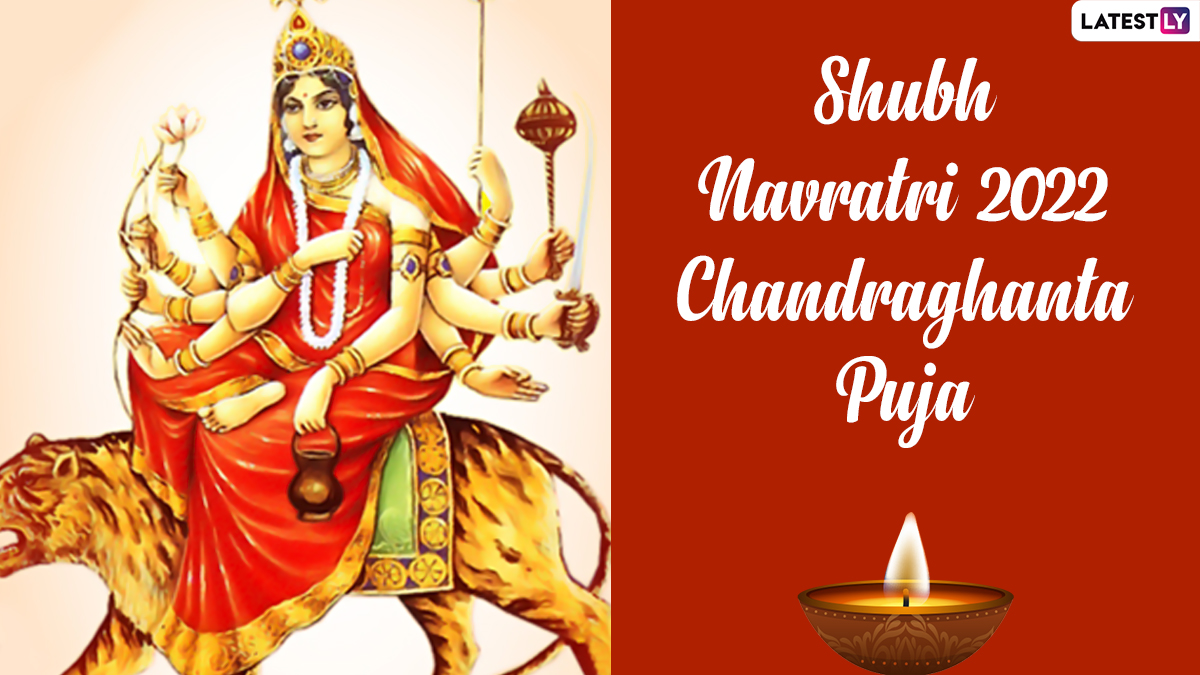 Navratri 2022 Wishes for Chandraghanta Puja: WhatsApp Messages ...