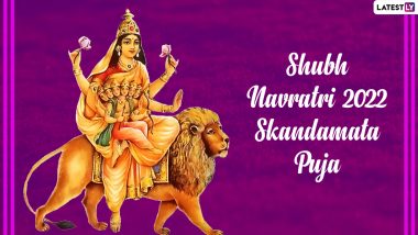 Navratri 2022 Wishes for Maa Skandamata Puja: Celebrate Fifth Day of Sharad Navratri by Sending Skandmata Devi Images, Wallpapers, Festive Quotes & SMS to Loved Ones