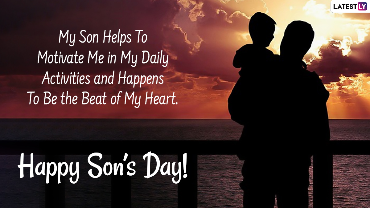 Happy Sons Day 2022 Images & Greetings Observe National Sons Day With