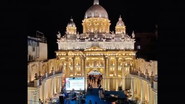 Durga Puja 2022 Decoration: Sree Bhumi Puja Pandal in Kolkata Designed on Theme of 'Vatican City' Ahead of Navratri Festival (See Pics)