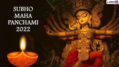 Subho Maha Panchami 2022 Wishes: Celebrate Maha Panchami by Sharing WhatsApp Messages, Maa Durga Images & Quotes With Loved Ones