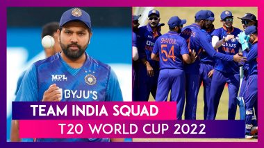 India's Squad for ICC Men’s T20 World Cup 2022 Announced
