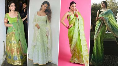 Navratri 2022 Day 5 Colour Green: Disha Patani & Janhvi Kapoor Teach You How to Nail This Colour In Style!