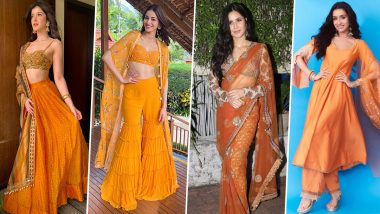 Navratri 2022 Day 7 Colour Orange: Katrina Kaif and Ananya Panday's Outfits to Seek Inspiration From This Year!