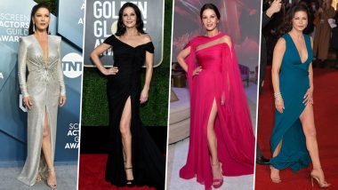 Catherine Zeta-Jones Birthday: 7 Times She Flaunted Her Obsession for Thigh-High Slit Dresses (View Pics)